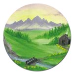 Painting 4 Magnet 5  (Round)
