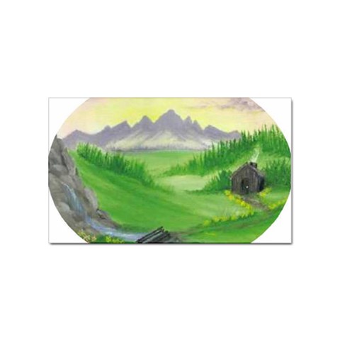 Painting 4 Sticker Rectangular (100 pack) from UrbanLoad.com Front