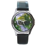 Painting 5 Round Metal Watch