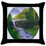 Painting 5 Throw Pillow Case (Black)