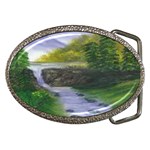 Painting 5 Belt Buckle