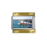 Australia Gold Trim Italian Charm (9mm)