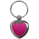 Polka Dot Sparkley Jewels 1 Key Chains (Heart) 