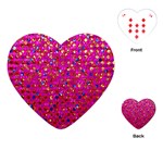 Polka Dot Sparkley Jewels 1 Playing Cards (Heart) 