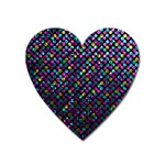 Polka Dot Sparkley Jewels 2 Heart Magnet