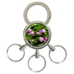 Water lilies 3-Ring Key Chain