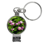 Water lilies Nail Clippers Key Chain