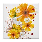 yellow_flower Tile Coaster