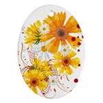 yellow_flower Ornament (Oval)