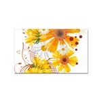 yellow_flower Sticker (Rectangular)