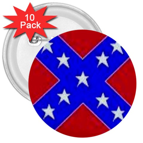 rebel 3  Button (10 pack) from UrbanLoad.com Front
