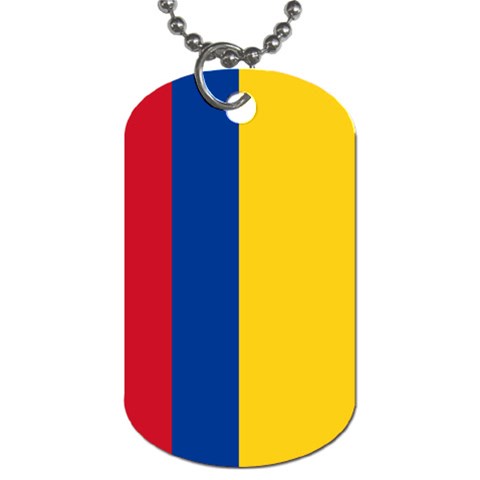 Flag of Colombia Dog Tag (Two Sides) from UrbanLoad.com Front