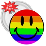 happy face 3  Button (100 pack)
