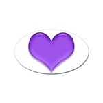Purple Heart Sticker (Oval)