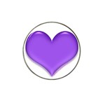 Purple Heart Hat Clip Ball Marker (4 pack)