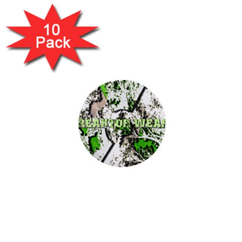radiocative 1  Mini Button (10 pack)  from UrbanLoad.com Front