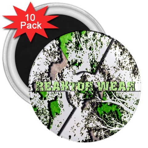 radiocative 3  Magnet (10 pack) from UrbanLoad.com Front