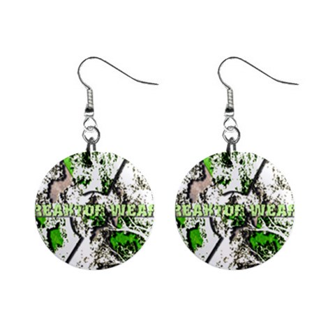radiocative 1  Button Earrings from UrbanLoad.com Front