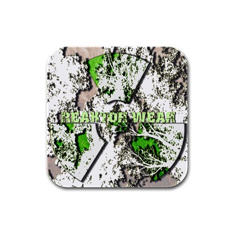 radiocative Rubber Square Coaster (4 pack) from UrbanLoad.com Front