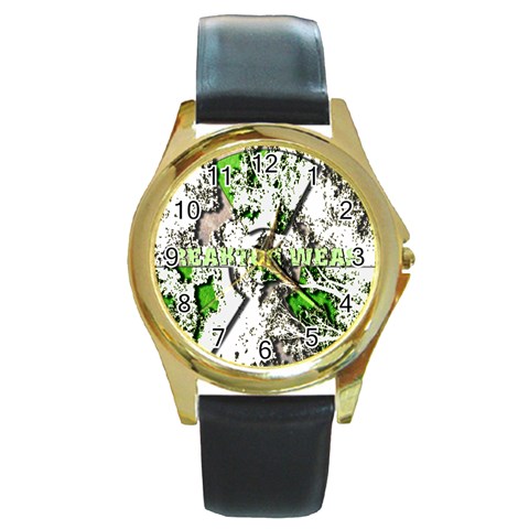 radiocative Round Gold Metal Watch from UrbanLoad.com Front