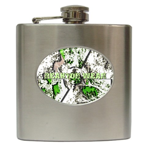 radiocative Hip Flask (6 oz) from UrbanLoad.com Front