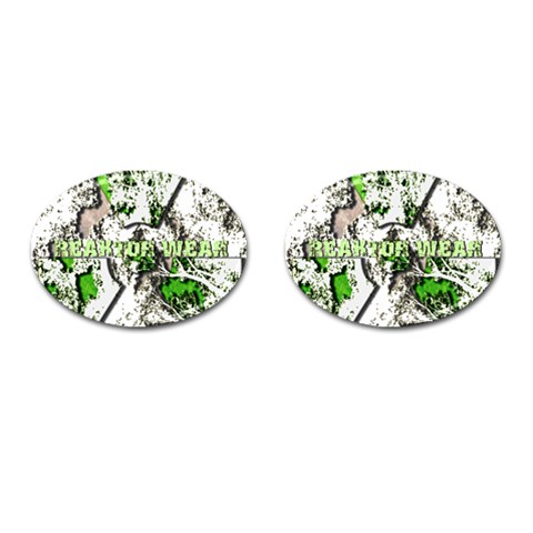 radiocative Cufflinks (Oval) from UrbanLoad.com Front(Pair)