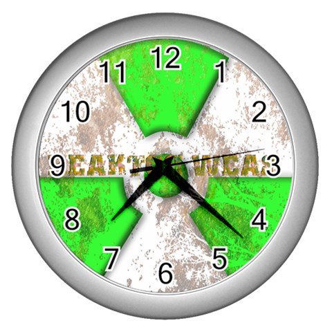 radiocative 3 Wall Clock (Silver) from UrbanLoad.com Front