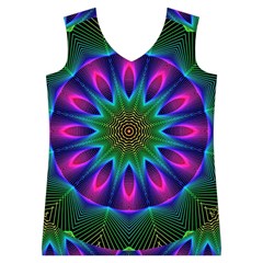 Star Of Leaves, Abstract Magenta Green Forest Women s Basketball Tank Top from UrbanLoad.com Front
