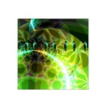Dawn Of Time, Abstract Lime & Gold Emerge Satin Bandana Scarf