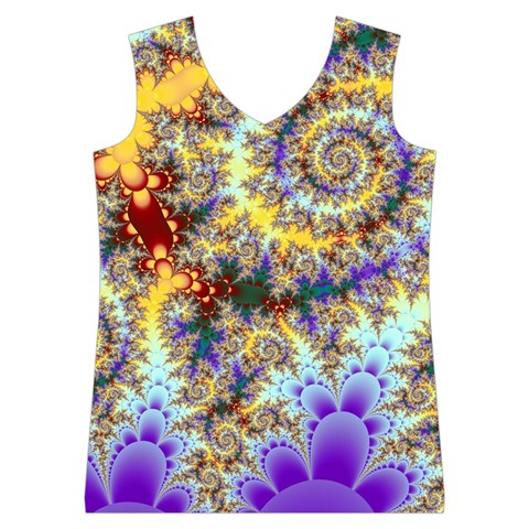 Desert Winds, Abstract Gold Purple Cactus  Women s Basketball Tank Top from UrbanLoad.com Front