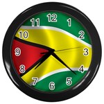 Guyana Wall Clock (Black)