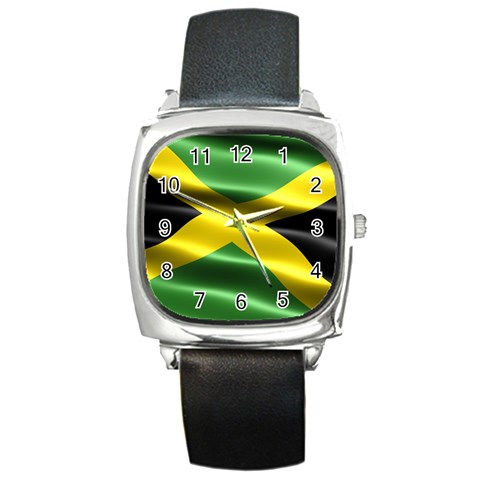Jamaica Square Metal Watch from UrbanLoad.com Front