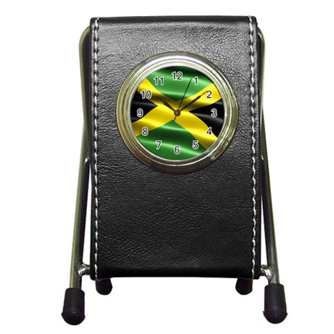 Jamaica Pen Holder Desk Clock from UrbanLoad.com Front