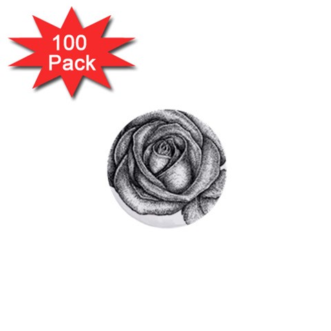 roze 1  Mini Button (100 pack)  from UrbanLoad.com Front