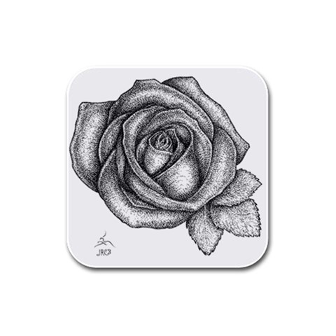 roze Rubber Square Coaster (4 pack) from UrbanLoad.com Front