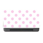 Polka Dots - Classic Rose Pink on White Memory Card Reader with CF