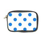 Polka Dots - Dodger Blue on White Coin Purse