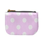 Polka Dots - White on Pale Thistle Violet Mini Coin Purse