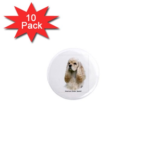American Cocker Spaniel 1  Mini Magnet (10 pack)  from UrbanLoad.com Front