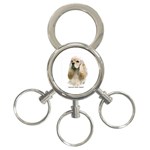 American Cocker Spaniel 3-Ring Key Chain