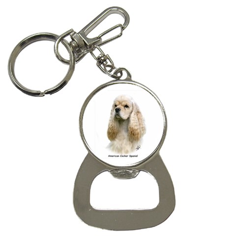 American Cocker Spaniel Bottle Opener Key Chain from UrbanLoad.com Front