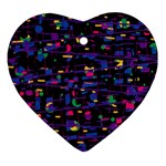 Purple galaxy Ornament (Heart) 