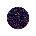 Purple galaxy Rubber Coaster (Round) 
