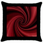 Elegant red twist Throw Pillow Case (Black)