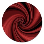 Elegant red twist Magnet 5  (Round)