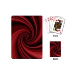 Elegant red twist Playing Cards (Mini) 