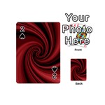 Elegant red twist Playing Cards 54 (Mini) 