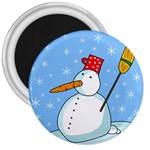 Snowman 3  Magnets