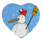 Snowman Ornament (Heart) 