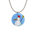 Snowman Button Necklaces
